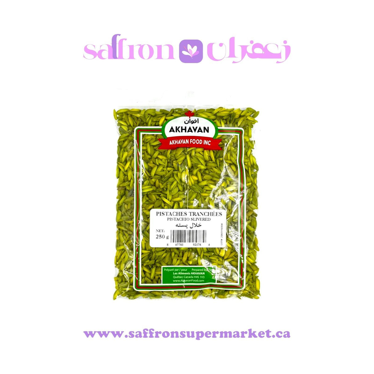 Akhavan Slivered Pistachios – 250g