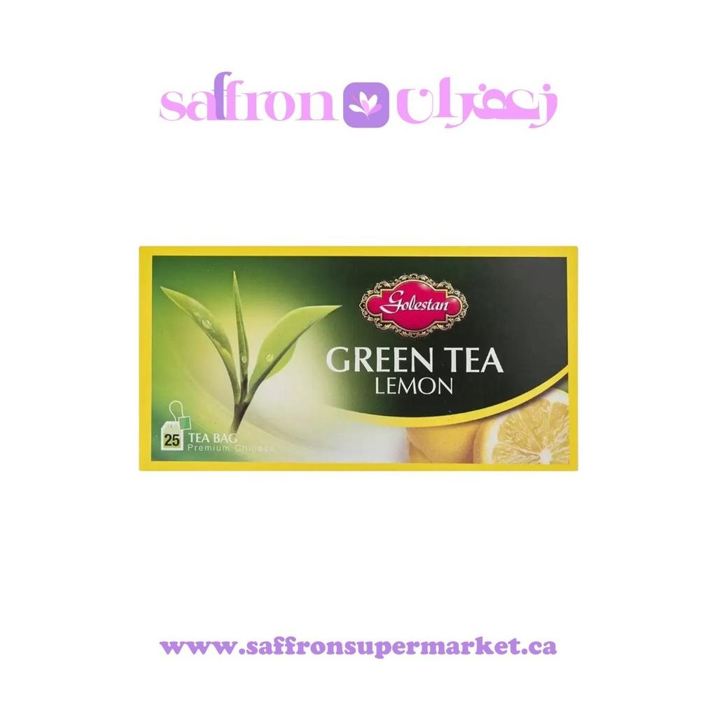 Golestan Green Tea Bag Lemon – 25pcs