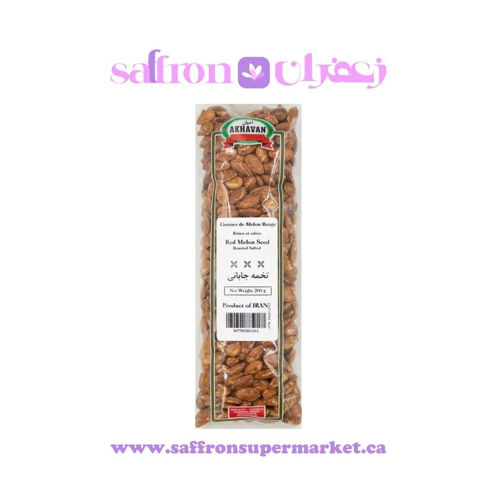 Akhavan Red Roasted Melon Seeds (Tokhmeh Japoni) – 200g