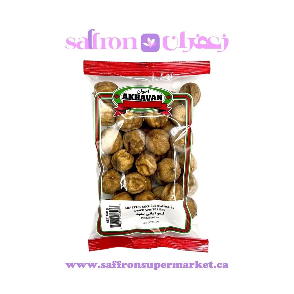 Akhavan Dried White Limes (Limoo Amani Sefid) – 150g